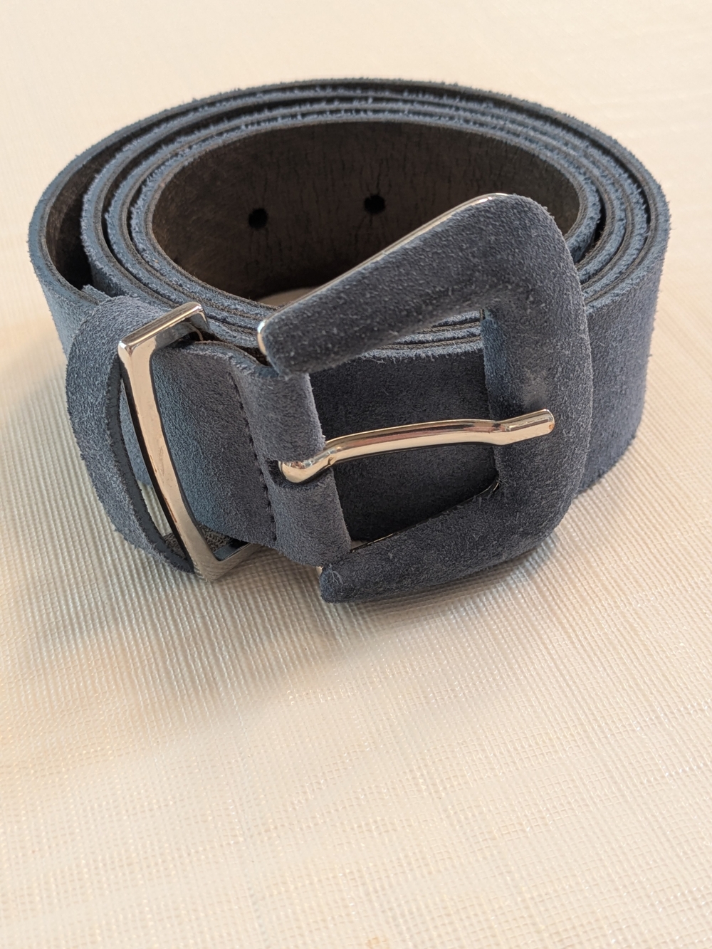 Suede Belt - Slate Blue